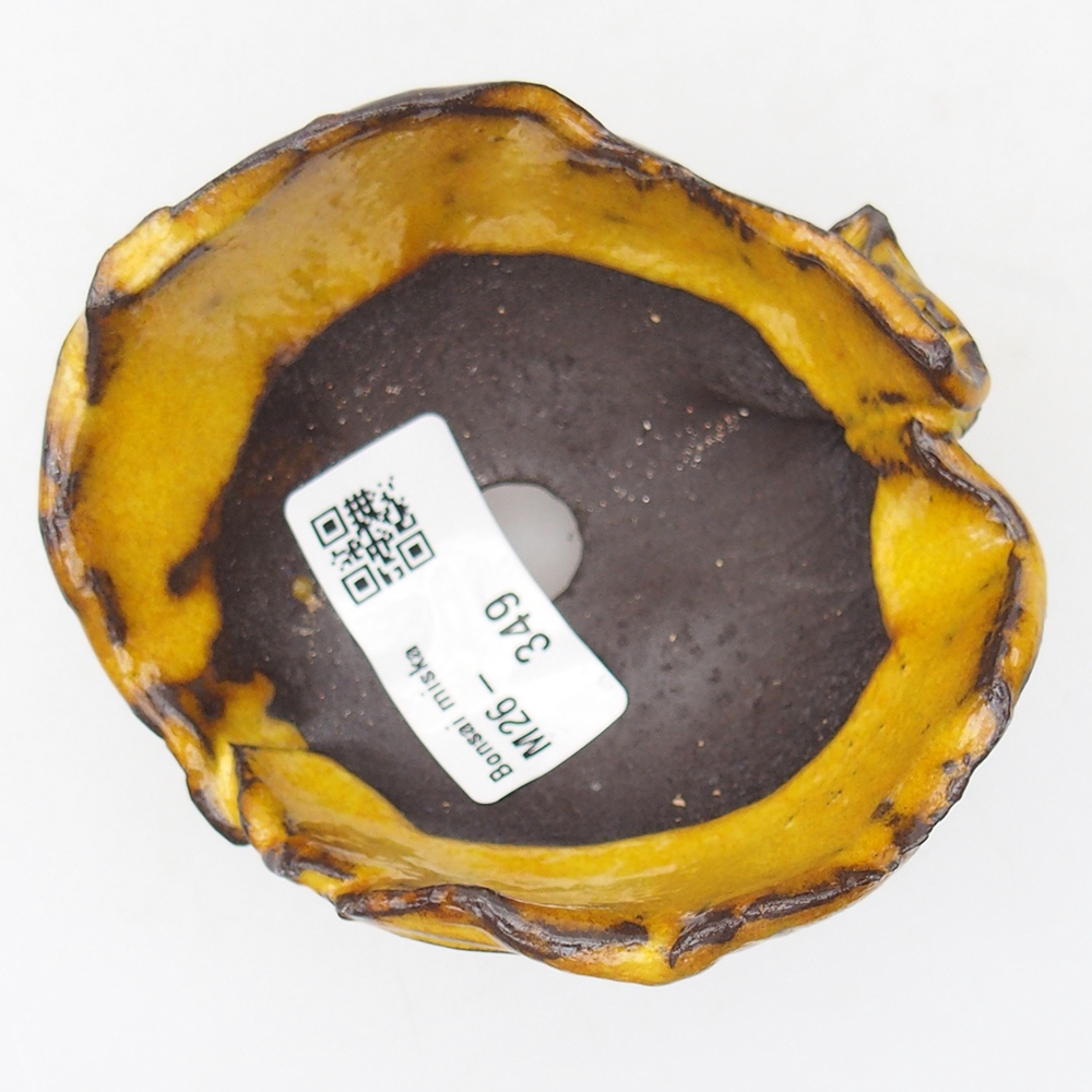 Keramická Skořápka 9 x 8 x 5,5 cm , barva žlutá