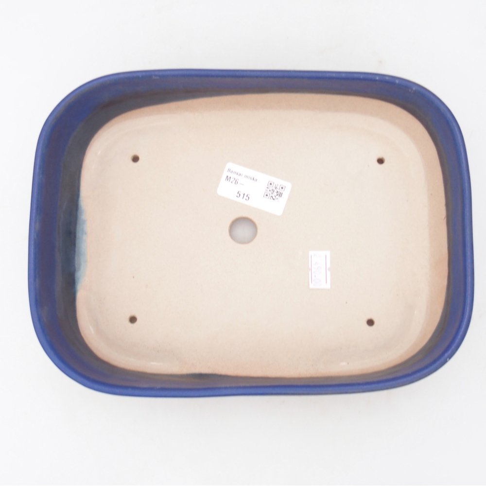 Keramická bonsai miska 22,5 x 17 x 6 cm, barva modrá