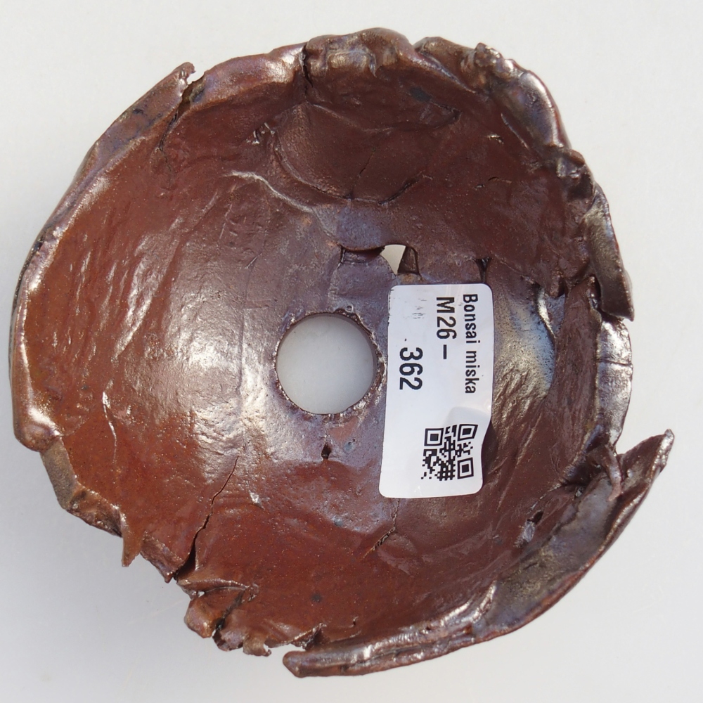 Keramická Skořápka 10 x 10 x 6 cm , barva hnědá