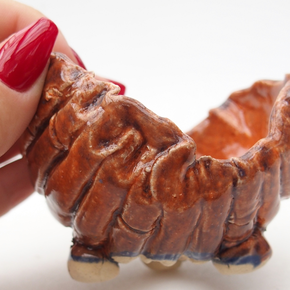 Keramická Skořápka  8 x 8 x 6 cm , barva oranžová