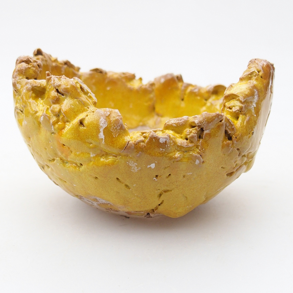 Keramická Skořápka 9 x 8,5 x 5,5 cm , barva žlutá
