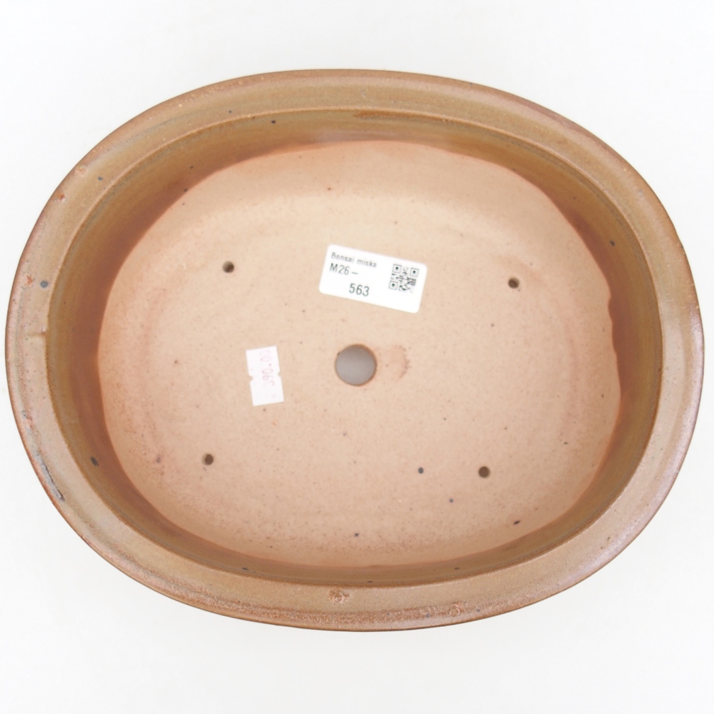 Keramická bonsai miska 23 x 19 x 7 cm, barva hnědá