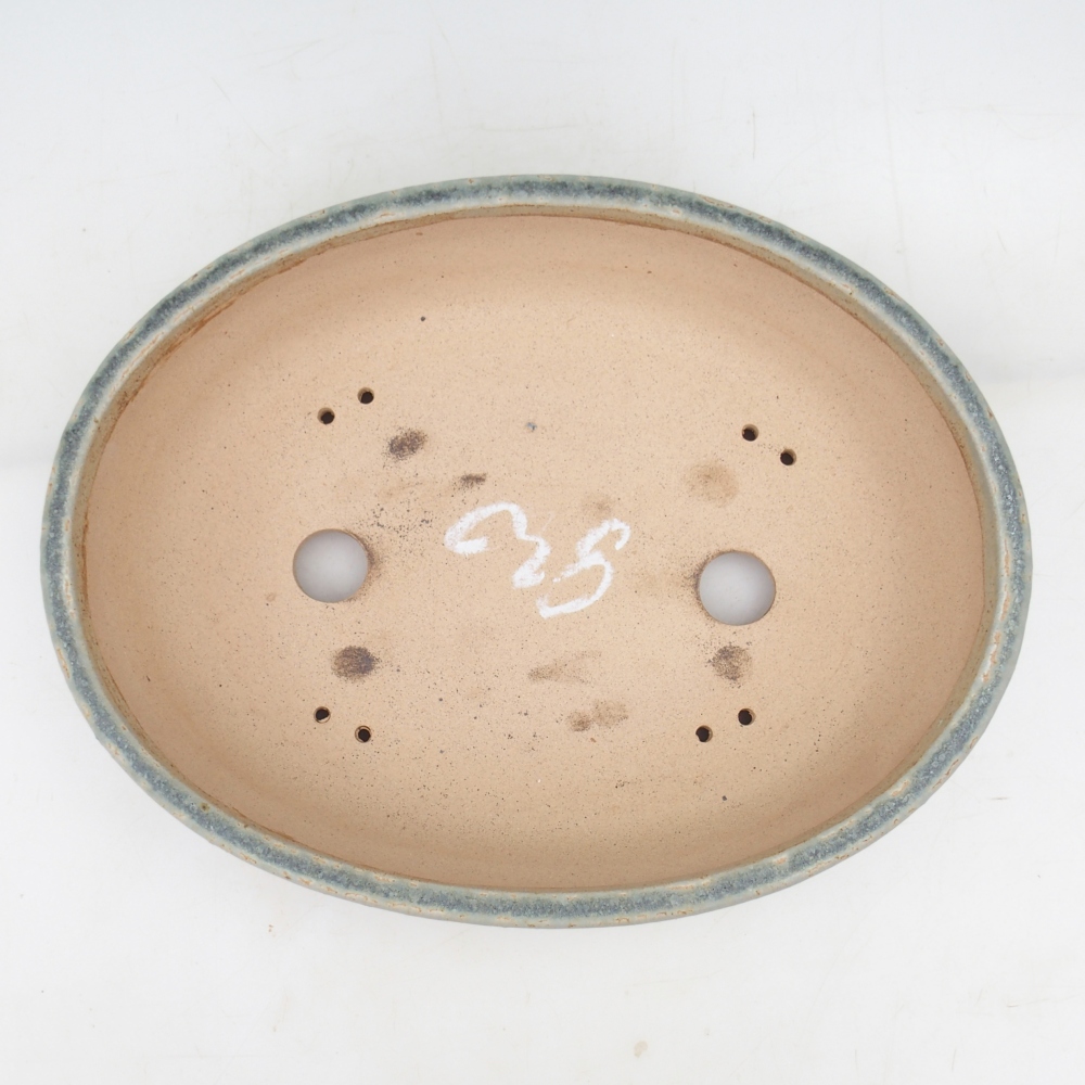 Bonsai miska 33,5 x 25,5 x 8,5 cm , barva zelená