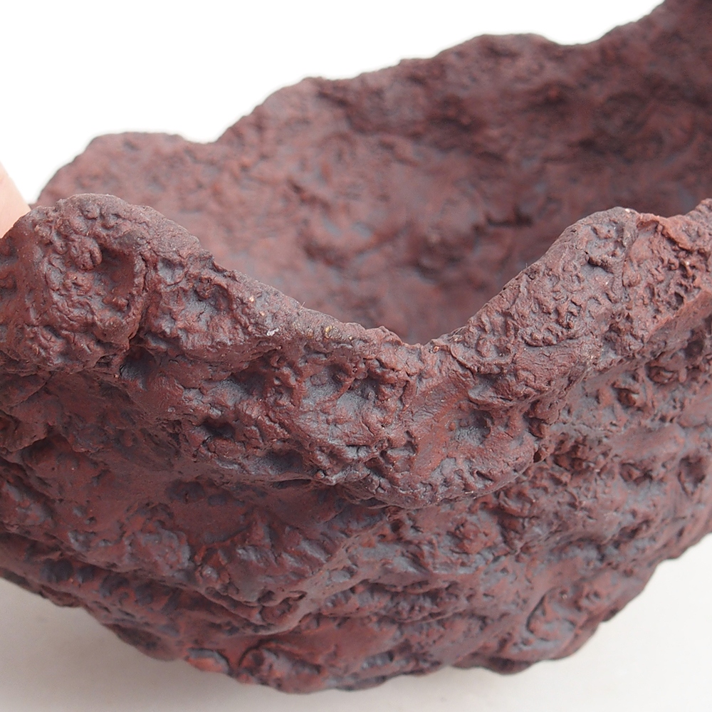 Keramická Skořápka 19 x 17 x 16 cm , barva hnědá