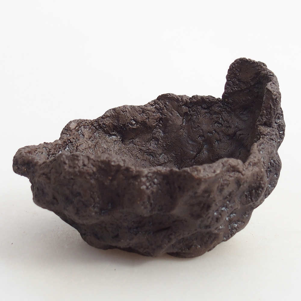 Keramická Skořápka 10 x 9 x 7,5 cm , barva hnědá