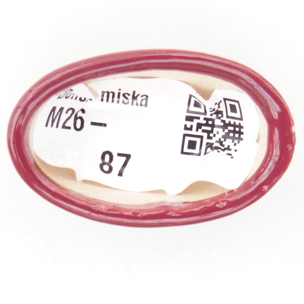 Mini bonsai miska 4 x 2,5 x 2 cm, barva vínová