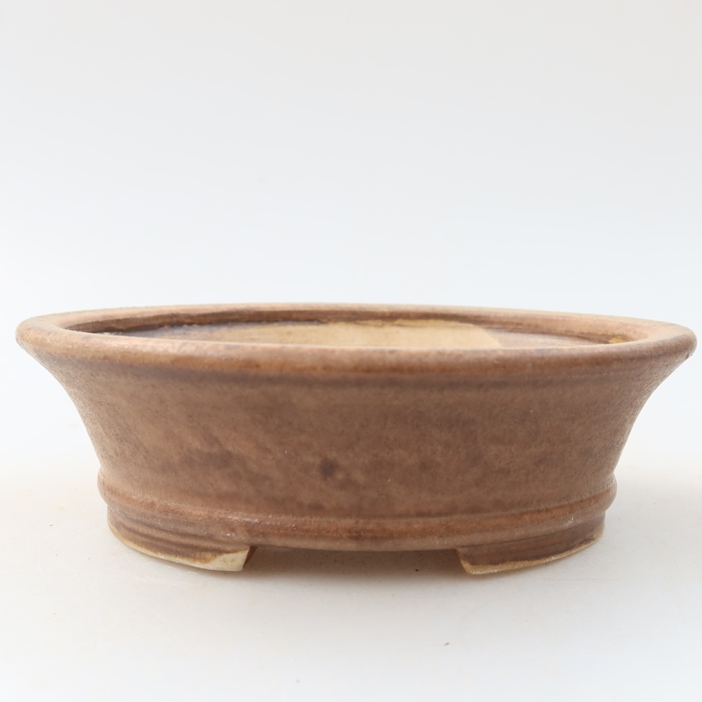 Keramická bonsai miska 13 x 11,5 x 4 cm, barva růžová