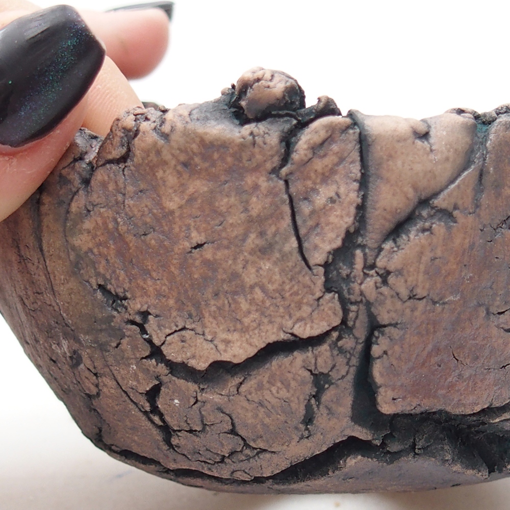 Keramická Skořápka 9 x 8,5 x 6 cm , barva zelená