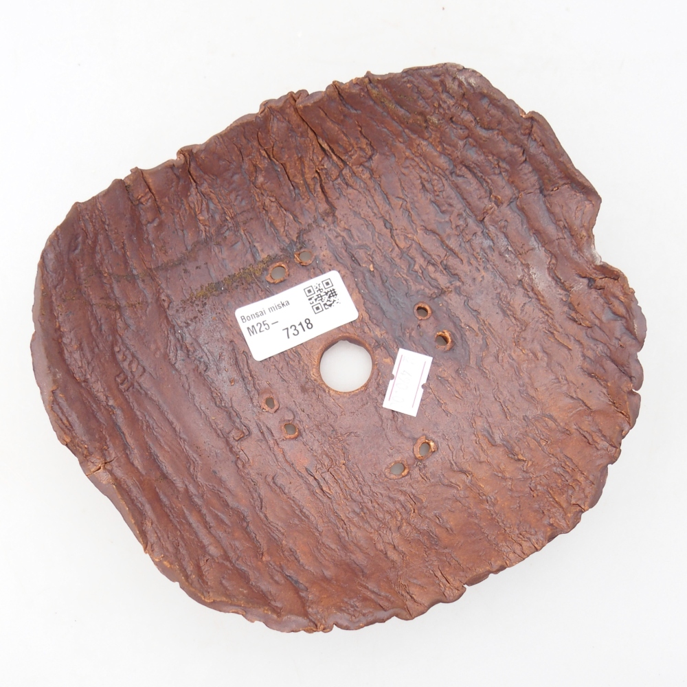 Keramická Skořápka  19 x 17 x 5 cm , barva hnědá