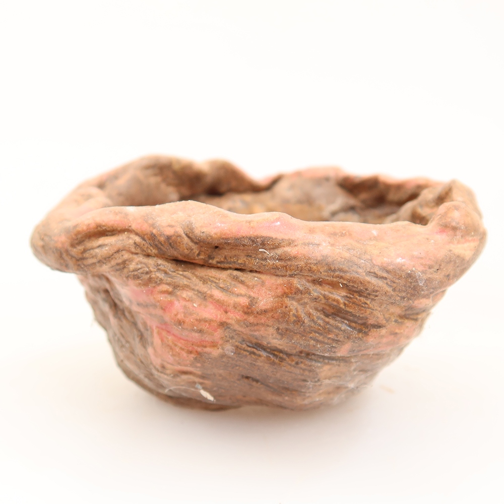 Keramická Skořápka  7 x 6 x 4,5 cm , barva růžová