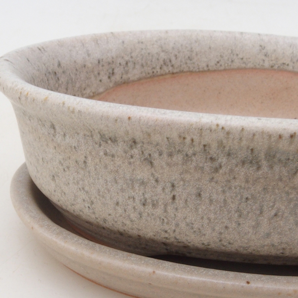 Bonsai miska + podmiska H04 - béžová