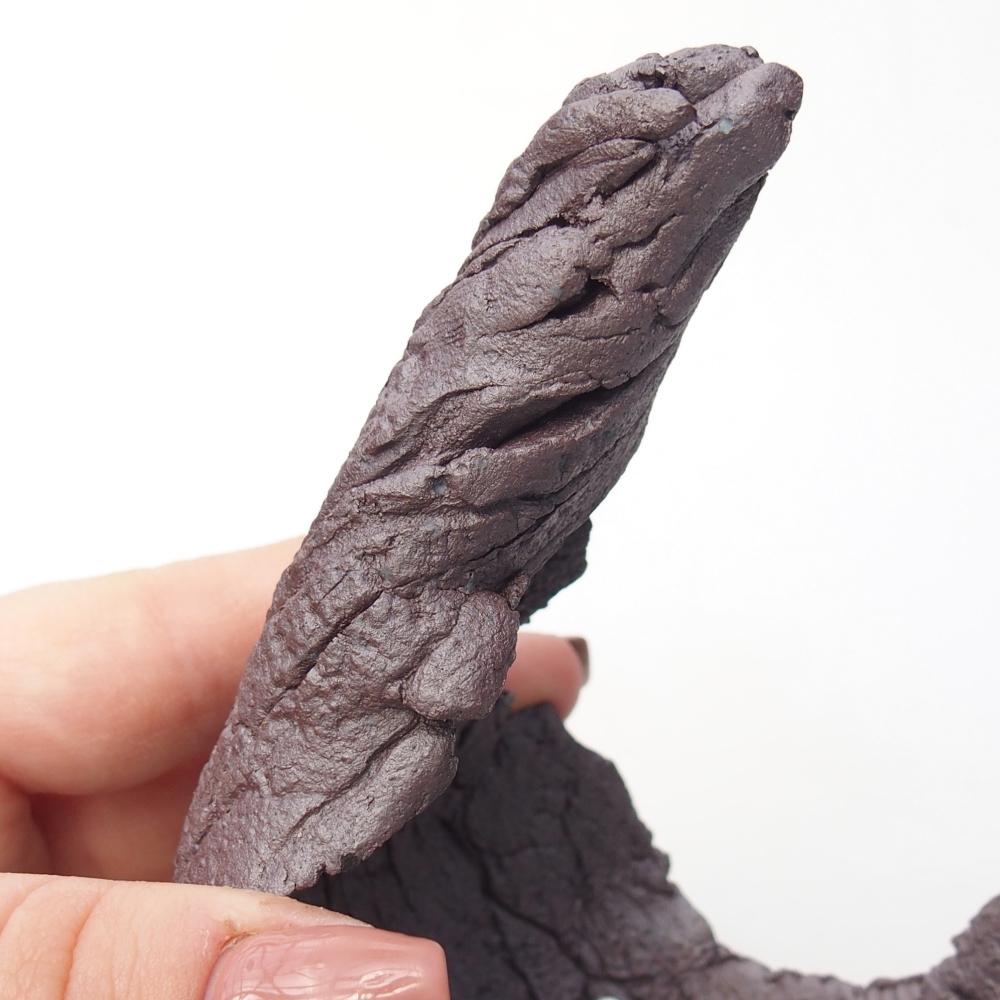 Keramická Skořápka 8 x 7,5 x 12 cm , barva kovová