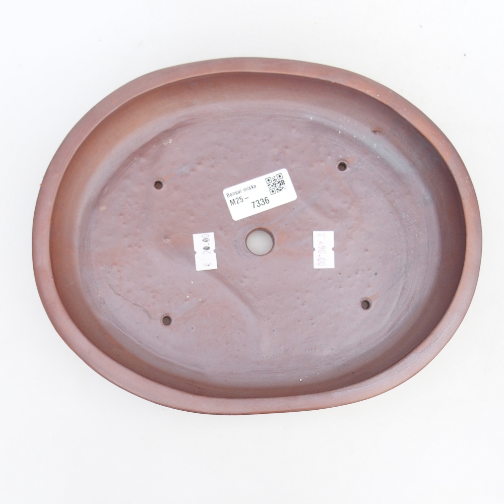 Keramická bonsai miska 24 x 20 x 4 cm, barva kovová