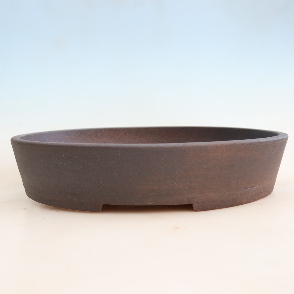 Keramická bonsai miska 38 x 30 x 7 cm, barva hnědá