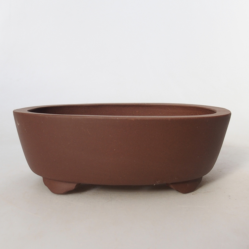 Keramická bonsai miska 15,5 x 12 x 5,5 cm, barva hnědá