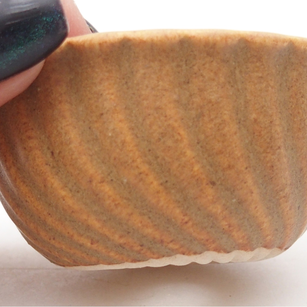 Mini bonsai miska 5,5 x 5,5 x 3 cm, barva hnědá