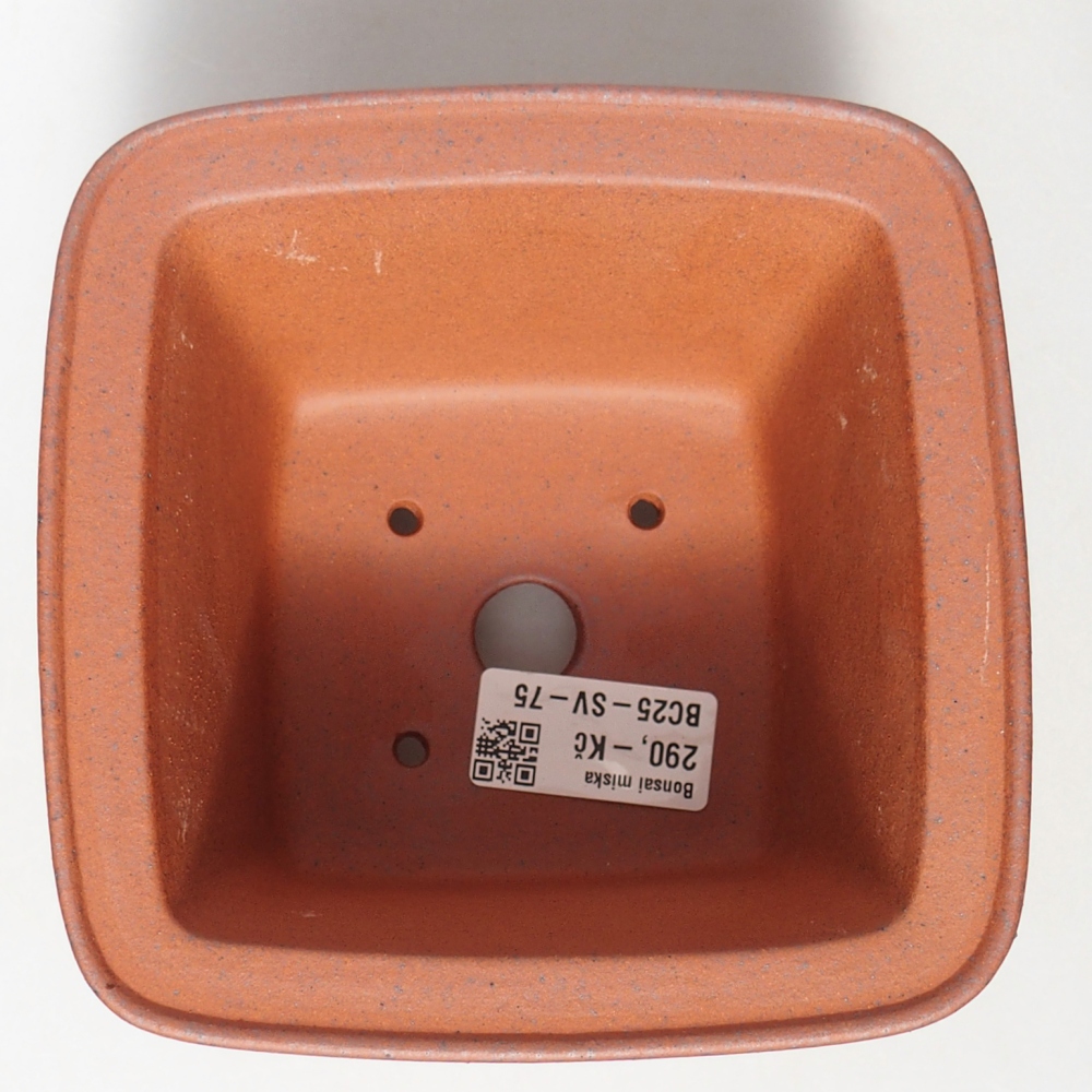 Miska 13,5 x 13,5 x 9 cm barva cihlová