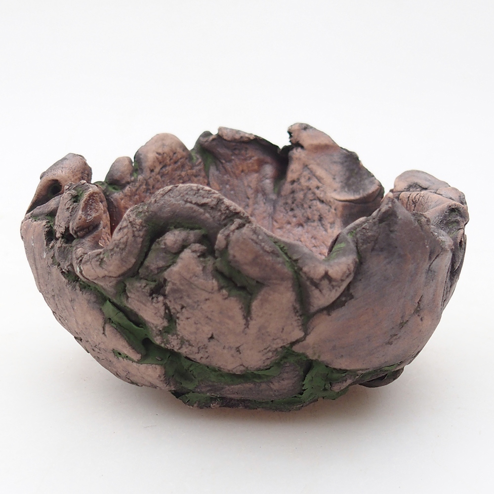 Keramická Skořápka 10 x 9 x 5,5 cm , barva zelená