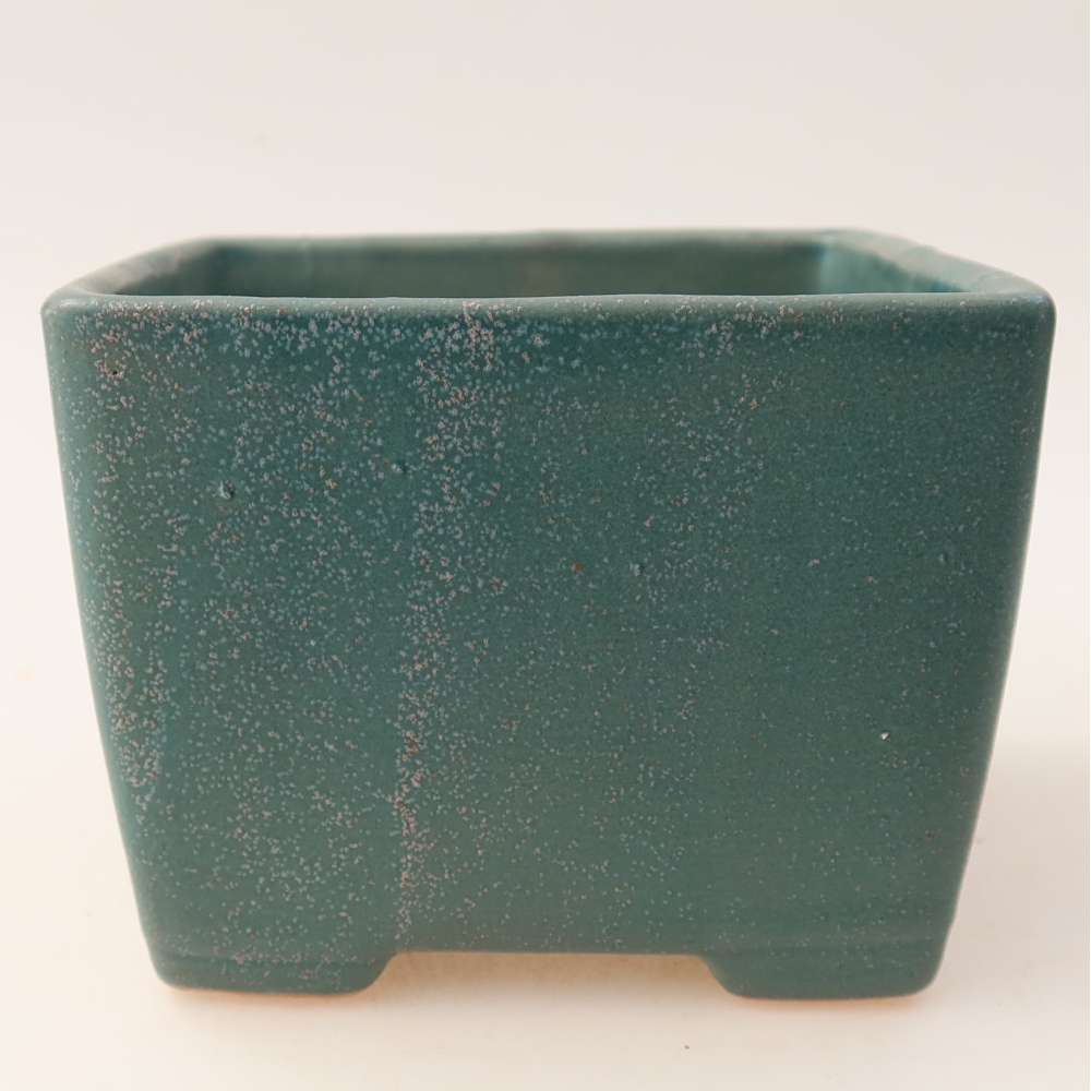 Keramická bonsai miska 11,5 x 11,5 x 9 cm, barva modrá