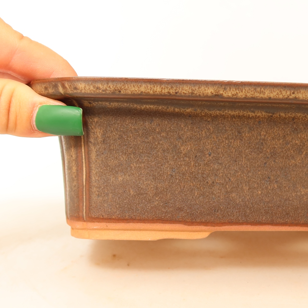 Keramická Miska  20 x 15,5 x 5,5 cm , barva hnědá