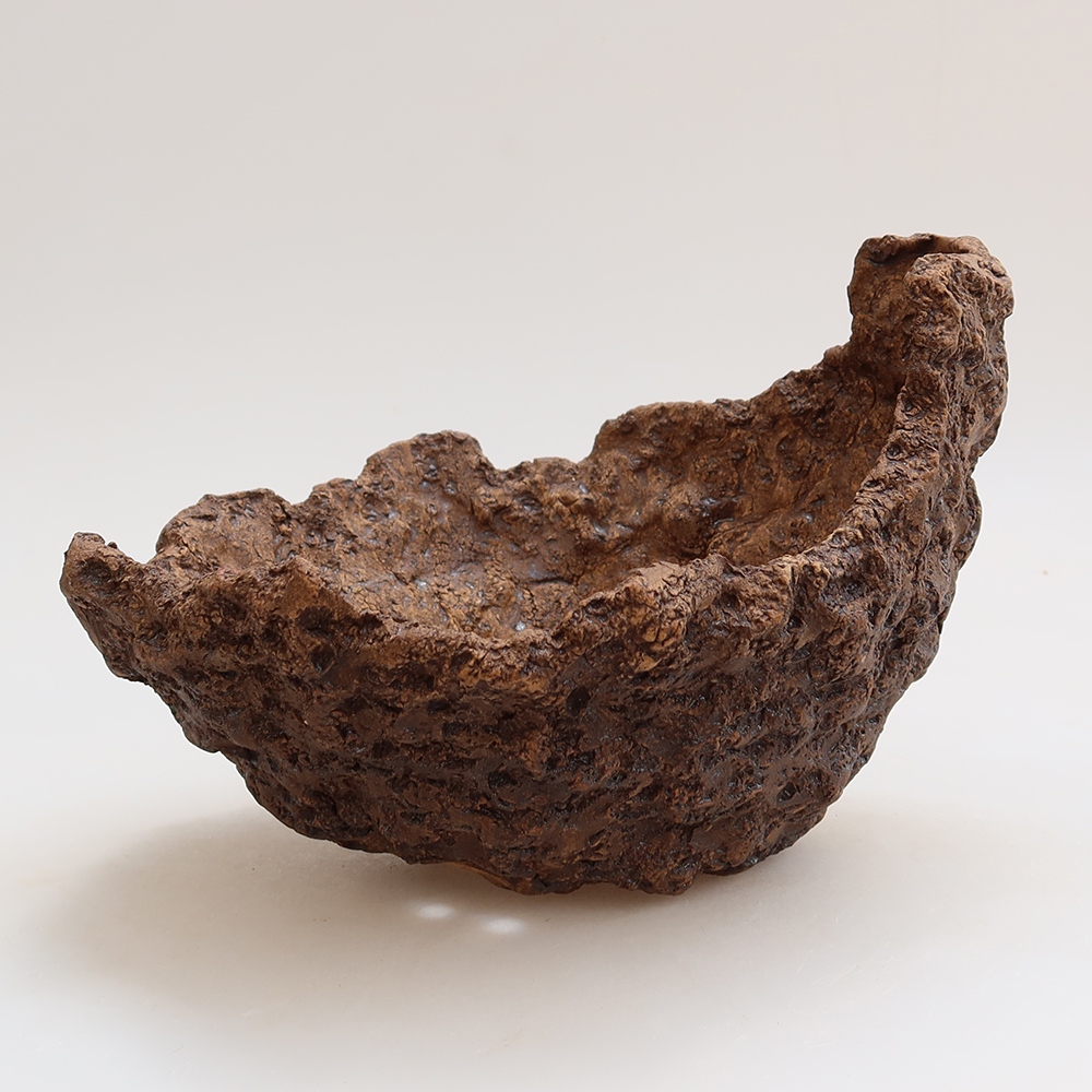 Keramická Skořápka 20 x 16 x 14 cm , barva hnědá