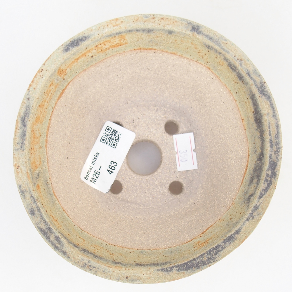 Keramická bonsai miska 13,5 x 13,5 x 6,5 cm, barva zelená