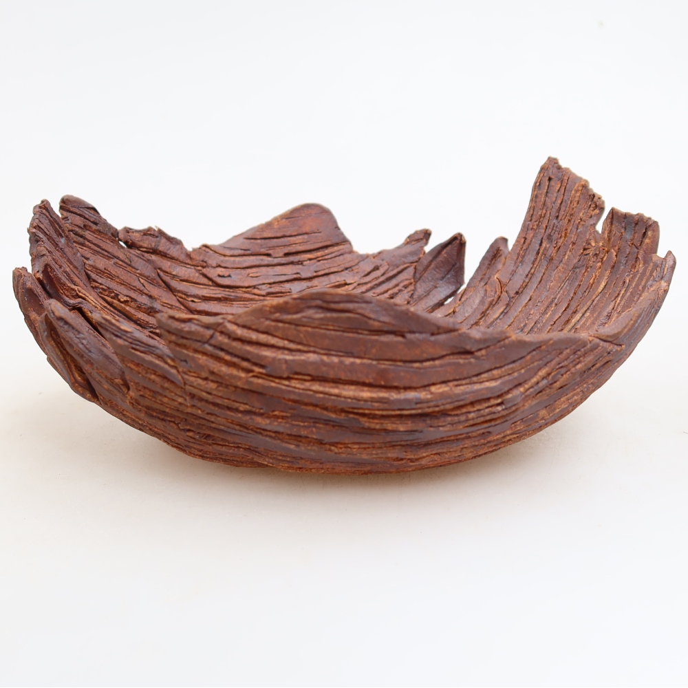 Keramická Skořápka  18 x 15 x 8 cm , barva hnědá