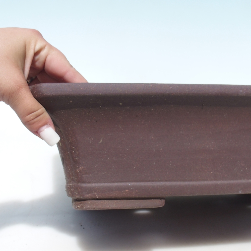 Bonsai miska 42 x 33 x 10 cm -  barva hnědá