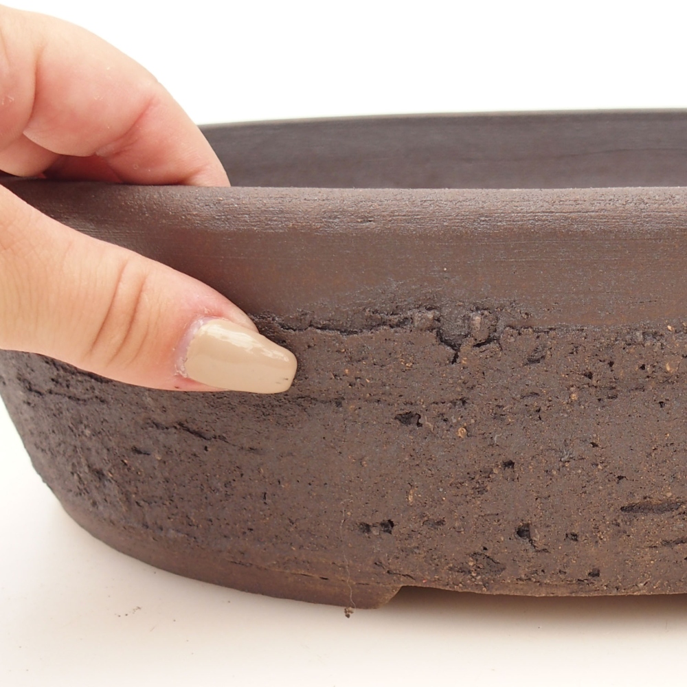 Bonsai miska 32,5 x 25,5 x 8,5 cm , barva hnědá