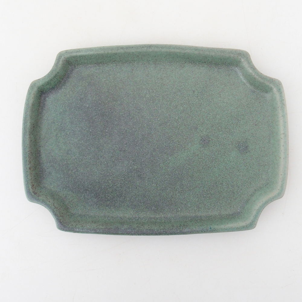 Keramická podmiska H17 -15,5 x 11 x 1 cm - zelená