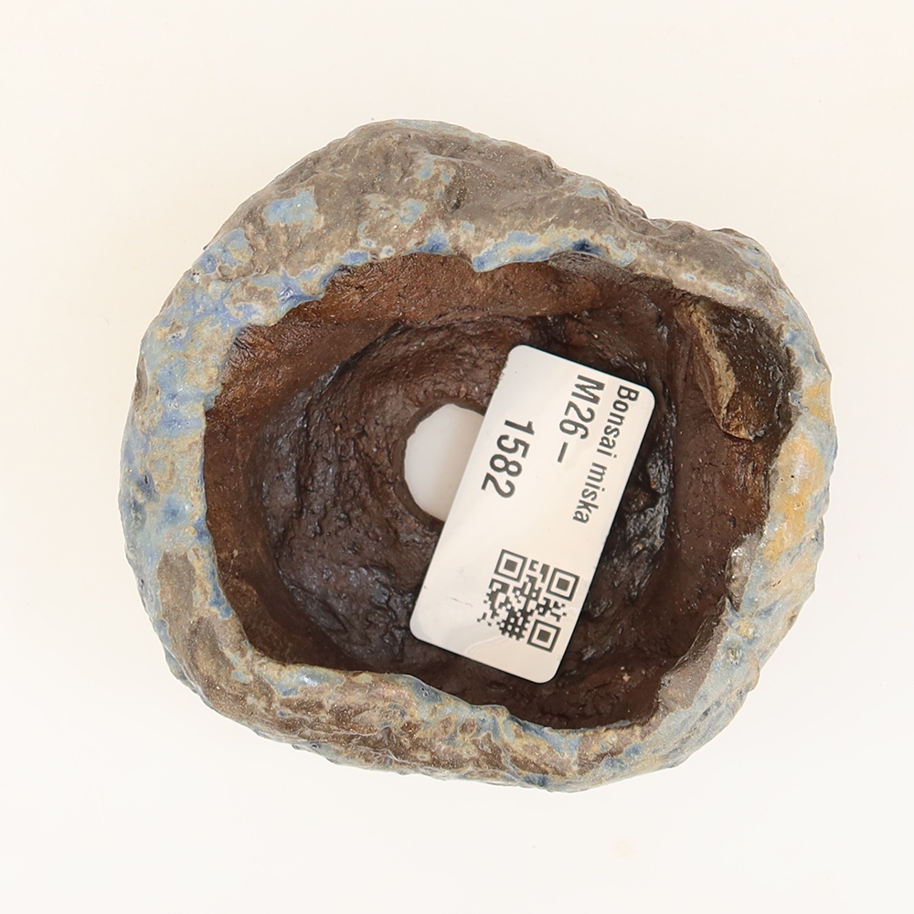 Keramická Skořápka  6 x 5 x 5 cm , barva modrá
