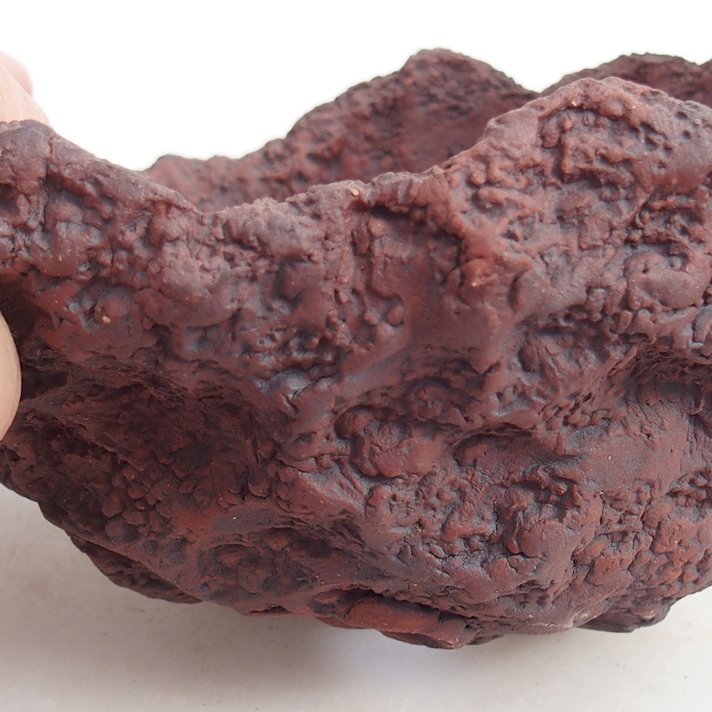 Keramická Skořápka 13 x 11 x 12 cm , barva hnědá