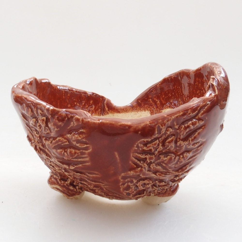 Keramická Skořápka  7,5 x 7,5 x 6 cm , barva hnědá