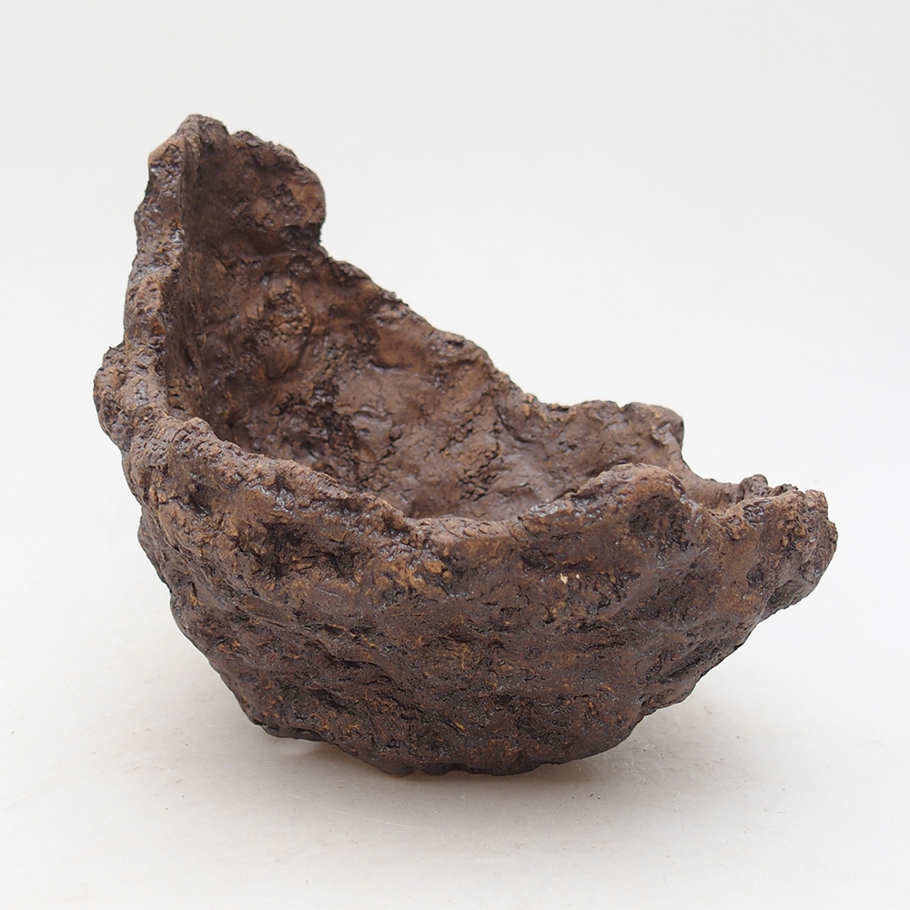 Keramická Skořápka  14 x 14 x 13 cm , barva hnědá