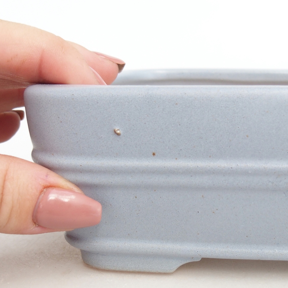 Keramická bonsai miska 16,5 x 12 x 5,5 cm, barva modrá