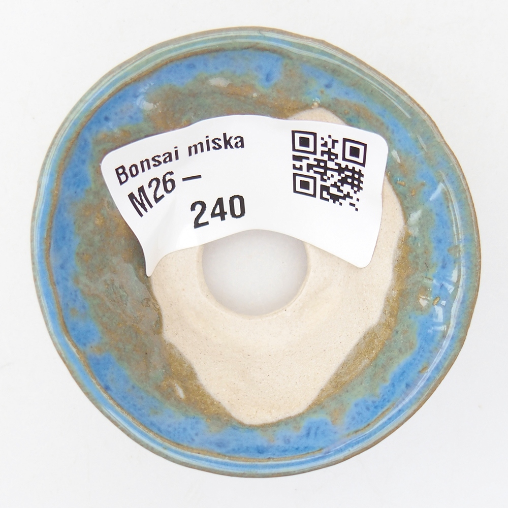 Mini bonsai miska 5,5 x 5,5 x 2,5 cm, barva modrá
