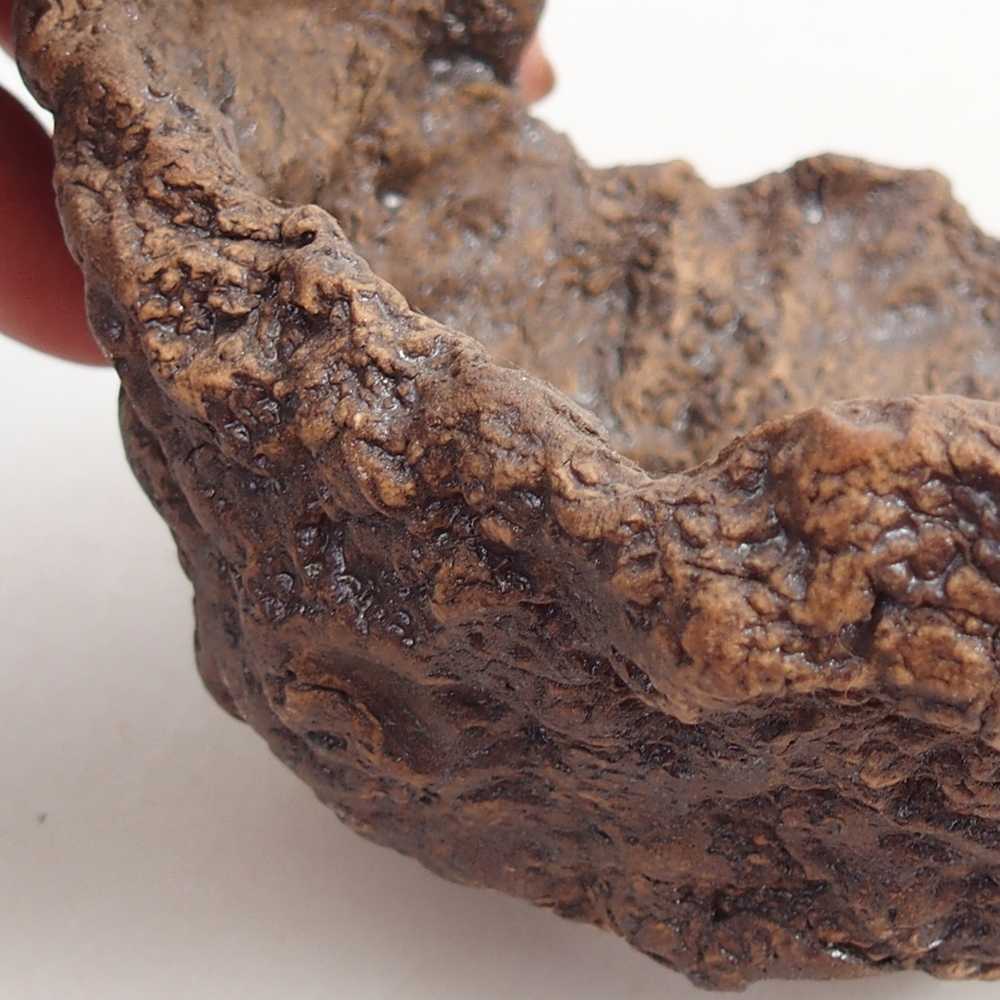 Keramická Skořápka 10 x 9 x 9 cm , barva hnědá