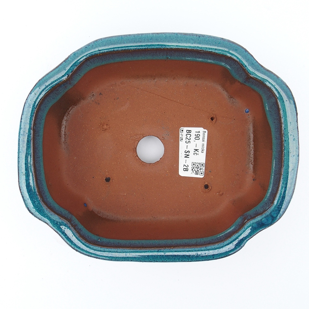 Miska 20 x 16 x 6,5 cm barva modrozelená