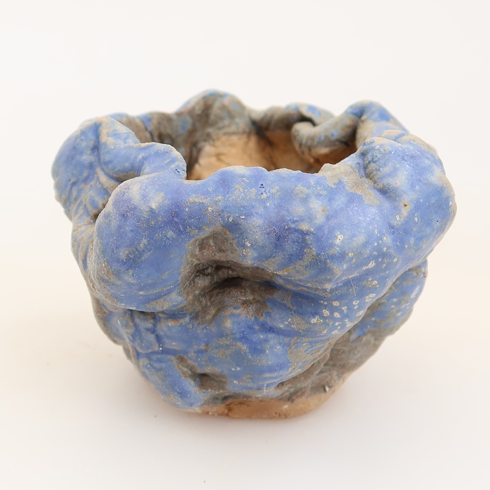 Keramická Skořápka  5 x 4 x 5 cm , barva modrá