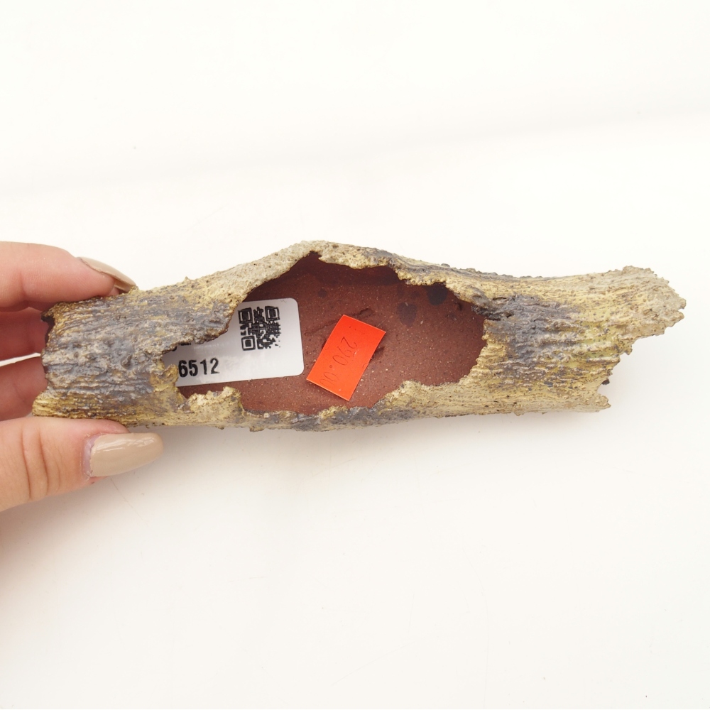 Keramická Skořápka  15 x 4,5 x 3 cm , barva žlutá