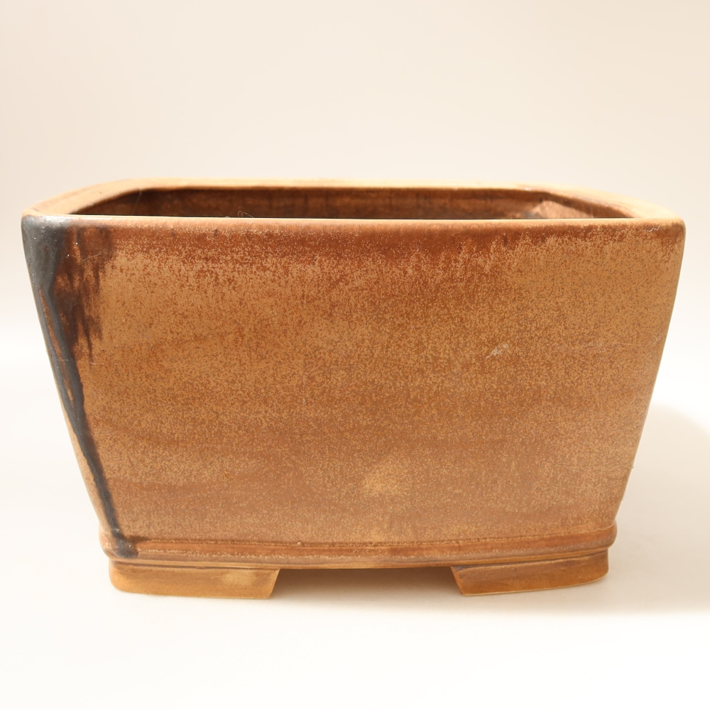 Keramická bonsai miska 26,5 x 26,5 x 15,5 cm, barva růžová