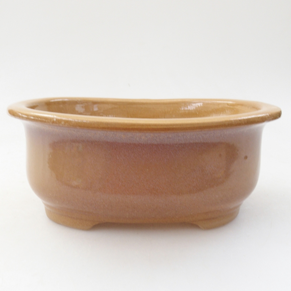 Keramická bonsai miska 15,5 x 12 x 5,5 cm, barva béžová