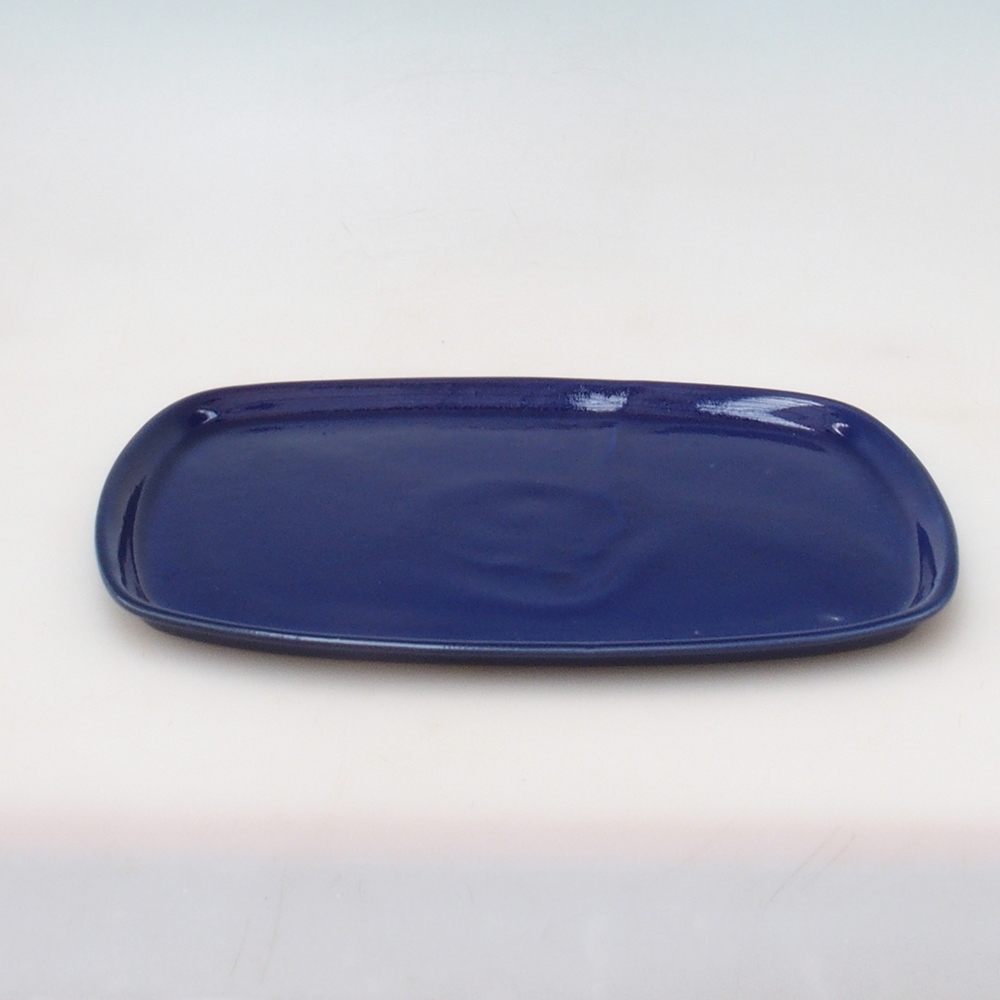 Keramická podmiska H09 - 28,5 x 19,5 x 1,5 cm - modrá