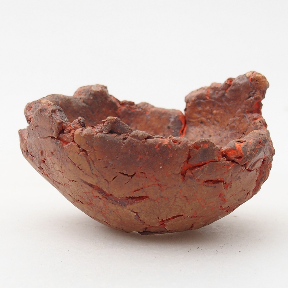 Keramická Skořápka  7 x 7 x 3,5 cm , barva oranžová