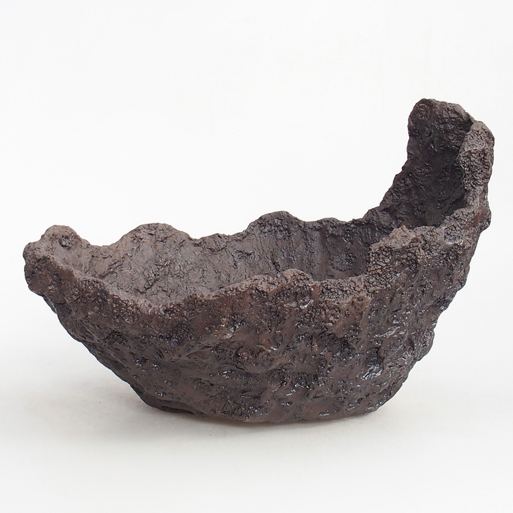 Keramická Skořápka 23 x 20 x 18 cm , barva hnědá