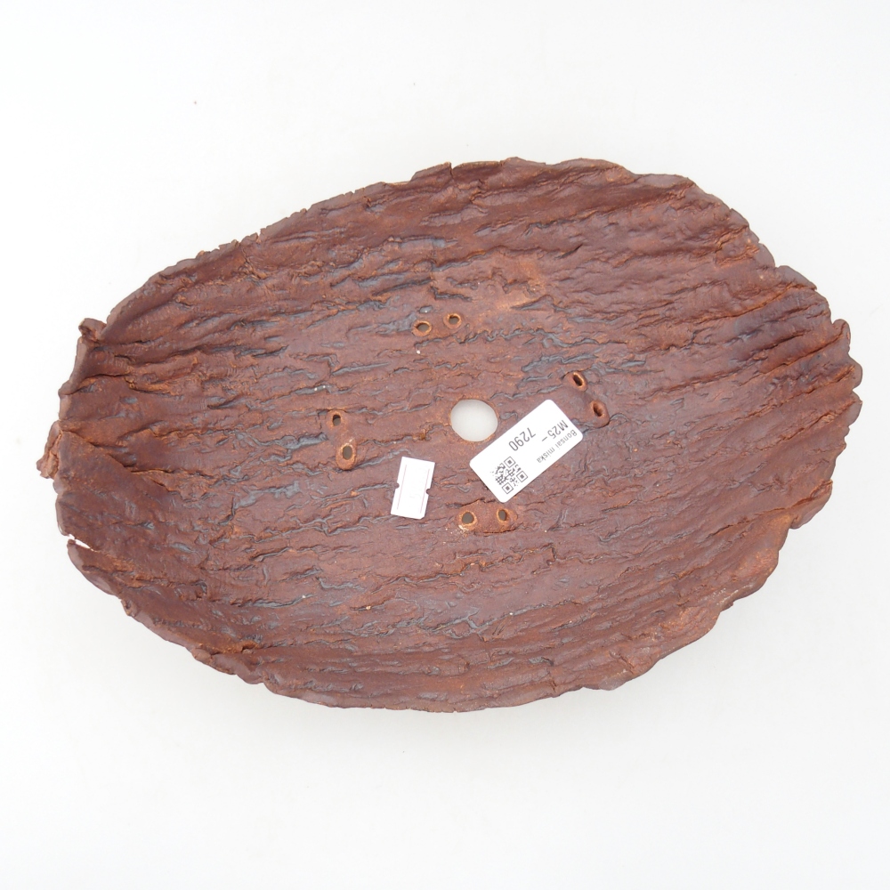 Keramická Skořápka  27 x 19 x 7 cm , barva hnědá