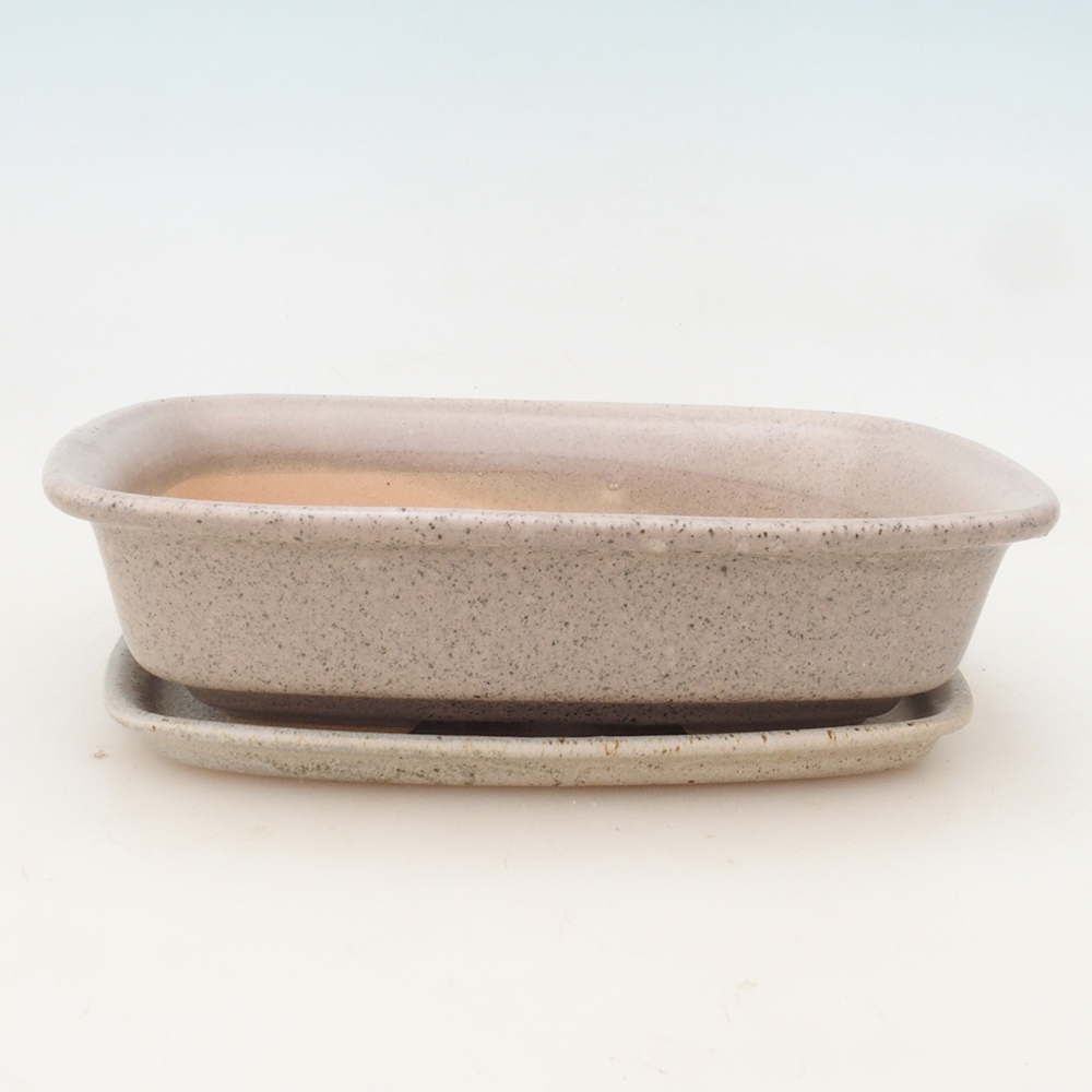 Bonsai miska + podmiska H02 - béžová