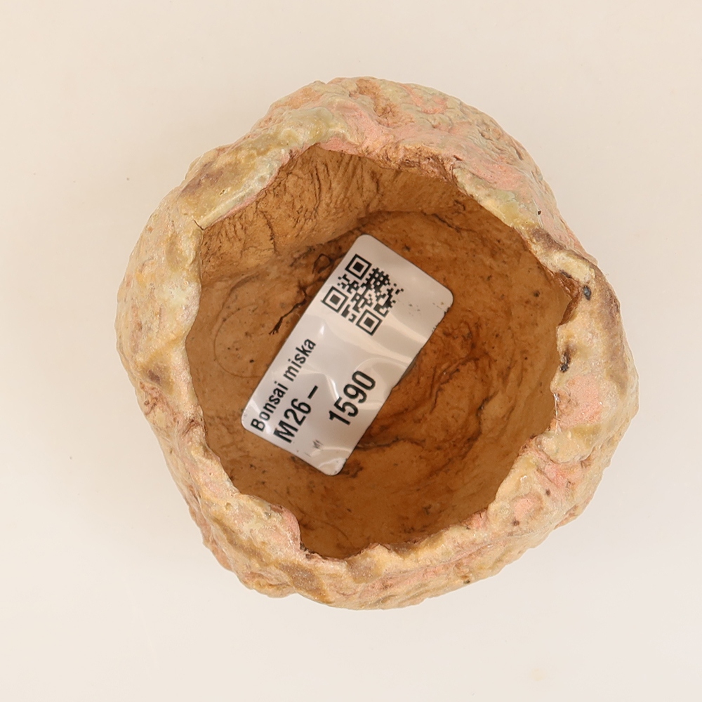 Keramická Skořápka  5 x 5 x 6 cm , barva růžová
