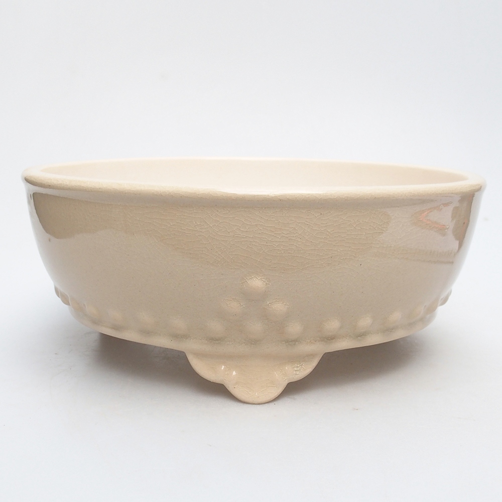 Miska 21 x 21 x 8,5 cm barva béžová