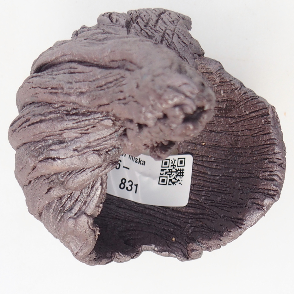 Keramická Skořápka 8 x 9 x 14,5 cm , barva kovová